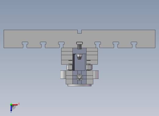 A33-液压泵盖组合夹具俯视缩略图