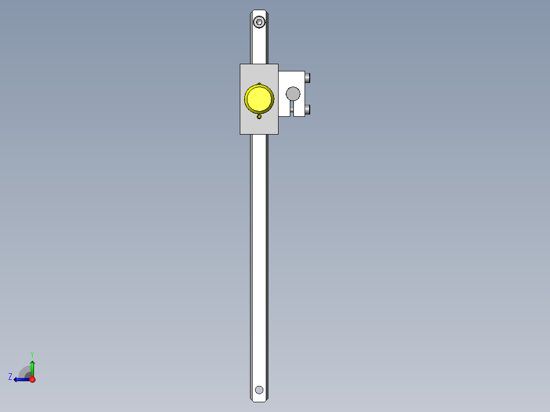 激光高度调整机构右视图