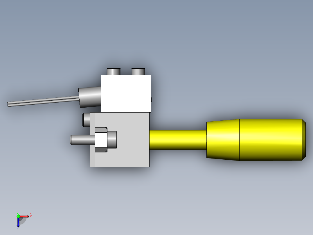 激光高度调整机构俯视图