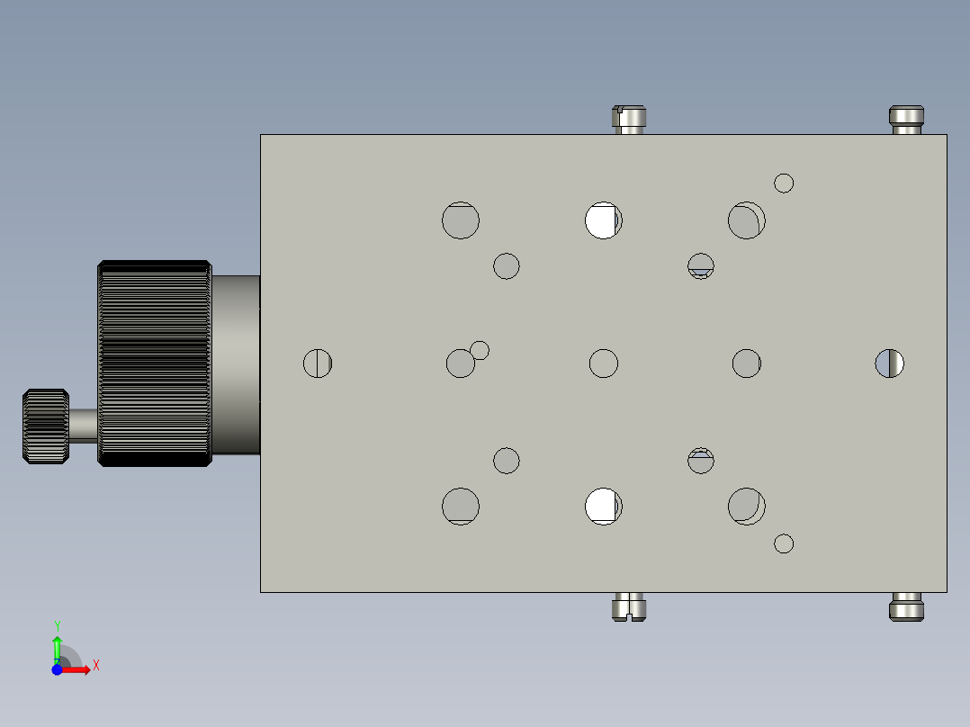 手动升降台前视图