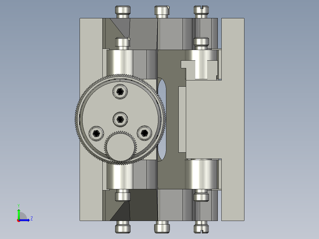 手动升降台左视图