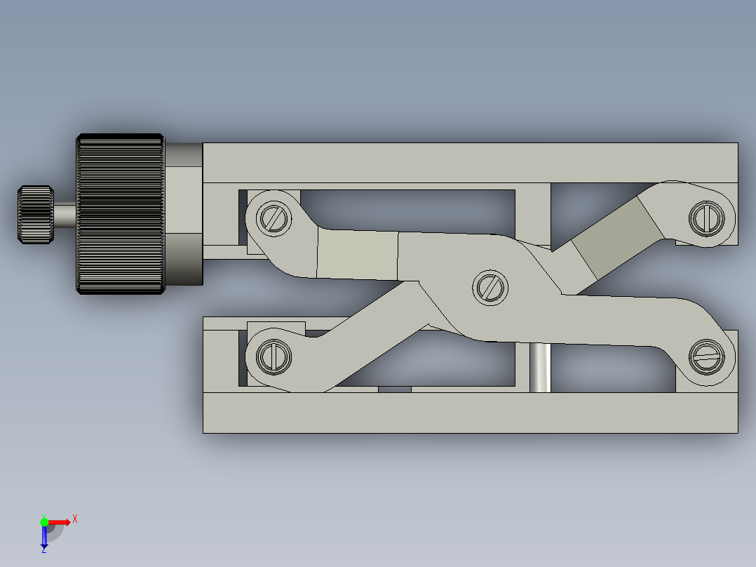 手动升降台俯视图