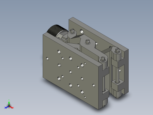 手动升降台正等轴测缩略图