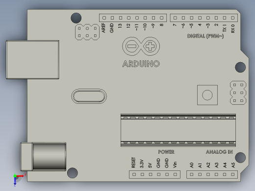 solidworks arduino-uno板俯视缩略图