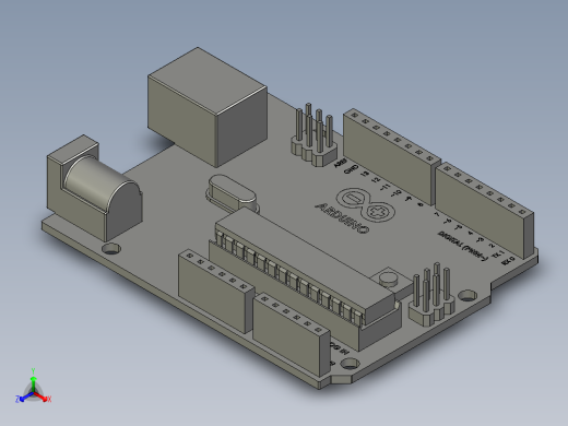 solidworks arduino-uno板正等轴测缩略图