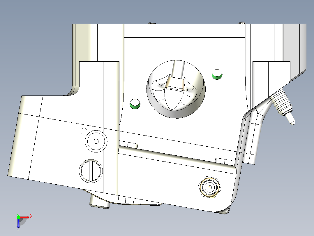 原型引擎 3D模型俯视图
