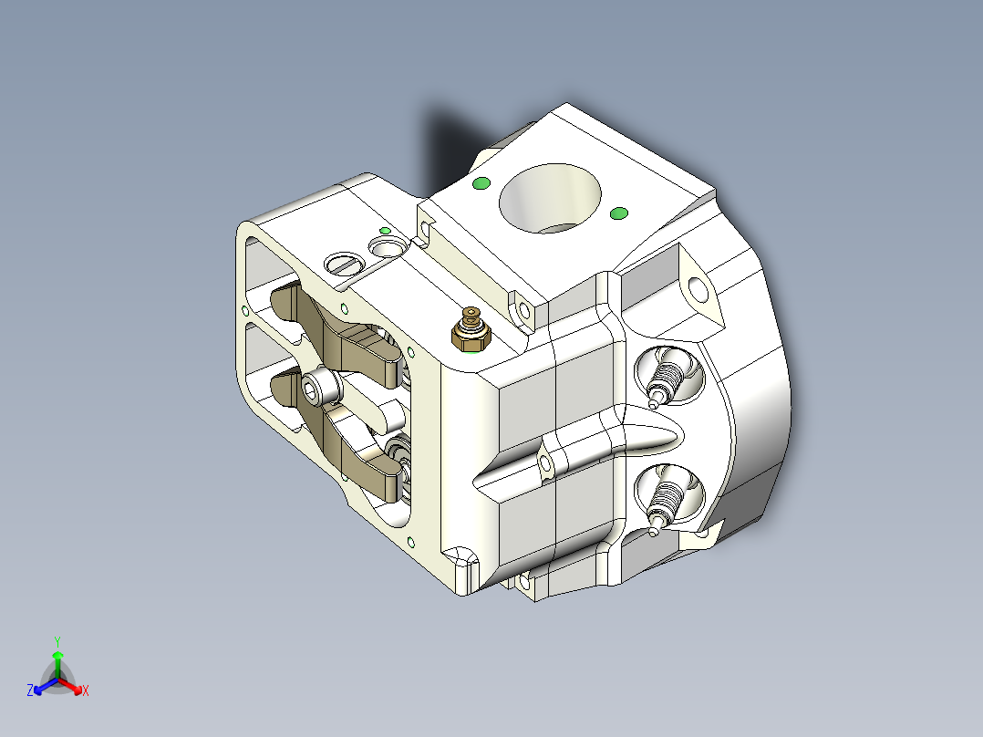 原型引擎 3D模型正等轴测图
