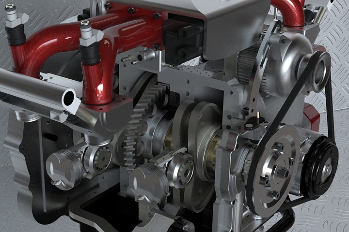 原型引擎 3D模型