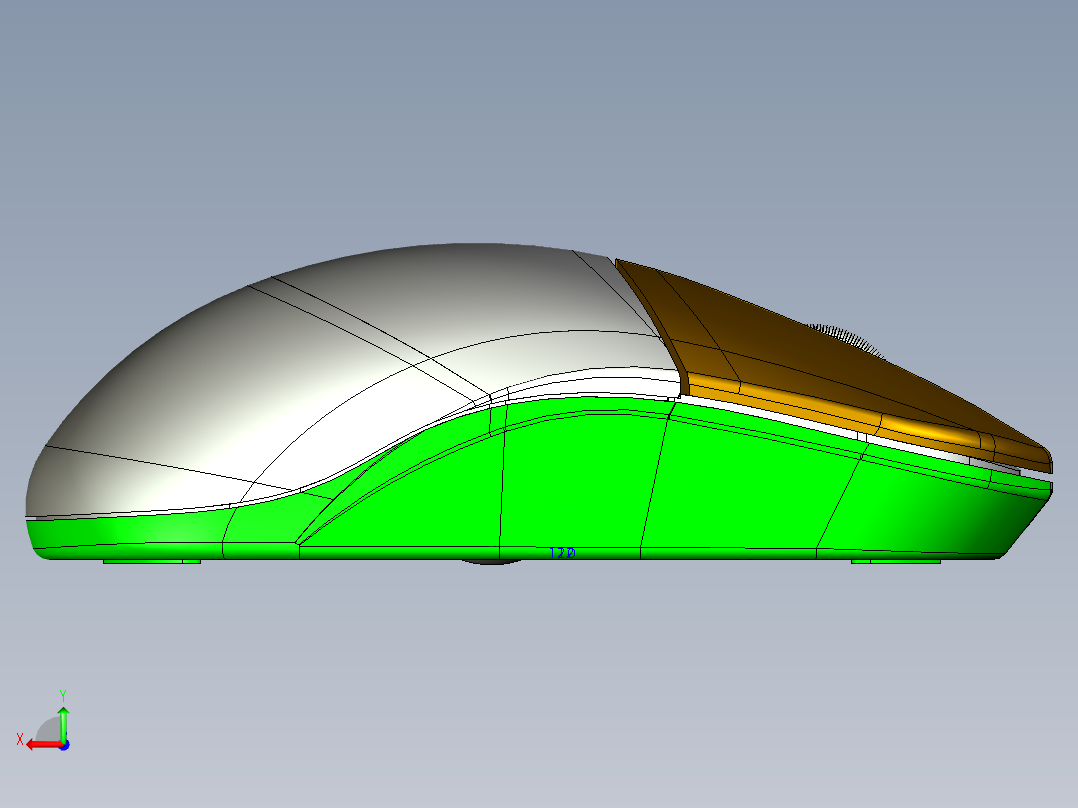 机械鼠标后视图