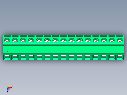 DEGSON 2EDG 系列 5.0mm 可插拔接线端子组-2EDGKL-5.0-15P-14-00AH俯视缩略图