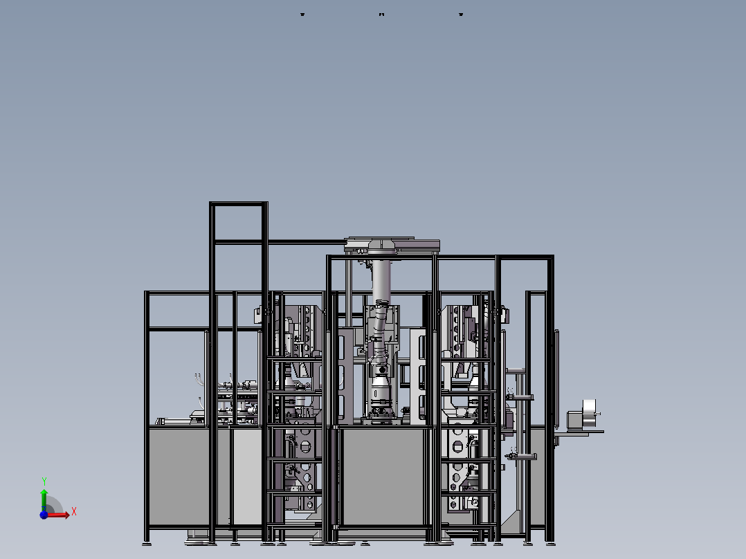 磁铁组装设备前视图