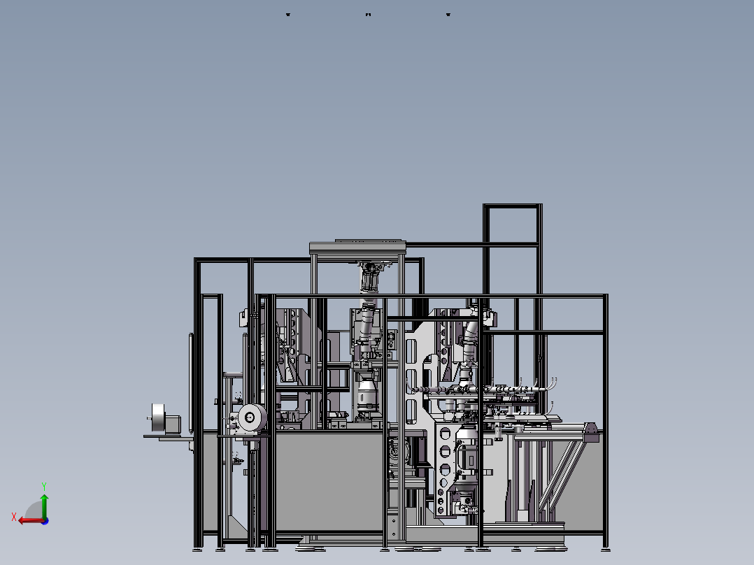 磁铁组装设备后视图