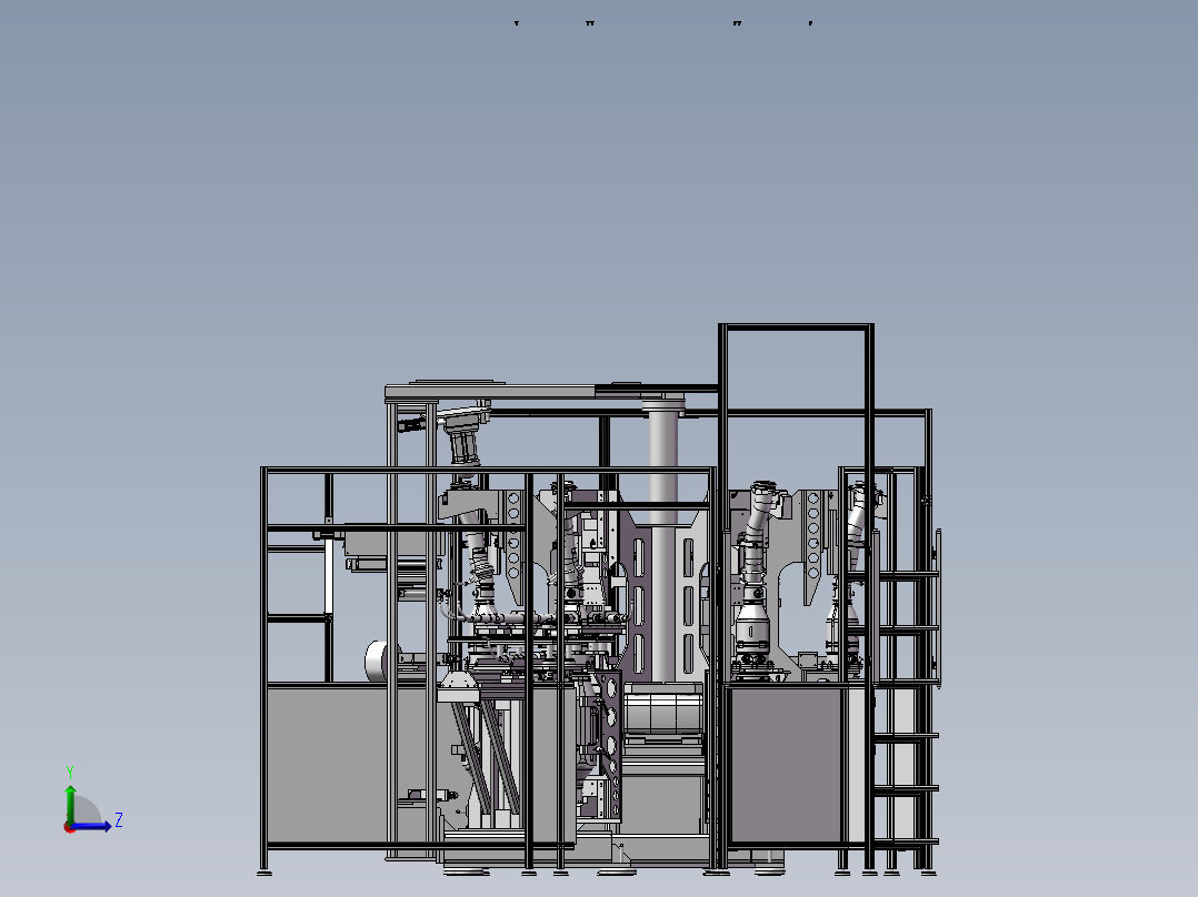 磁铁组装设备左视图