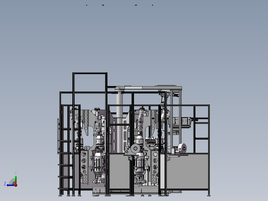 磁铁组装设备右视图