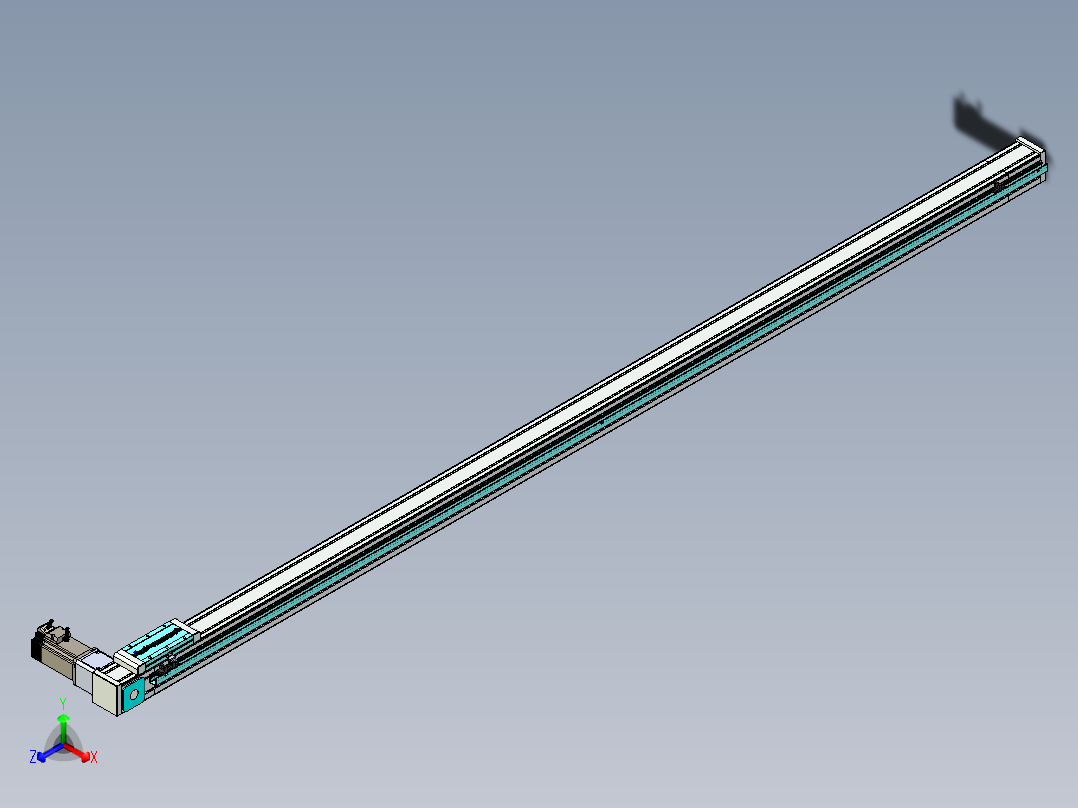 欧规系列-LB6A-L130-S2150-BR-ZP40-C3正等轴测图