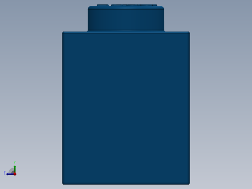 乐高套装 4421基本积木-362223 Bright Blue Brick 1 x 3.SLDPRT右视缩略图