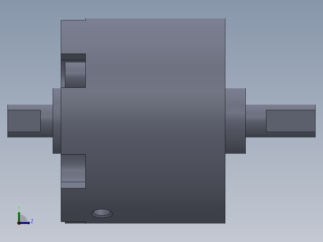 S26 旋转气缸左视图