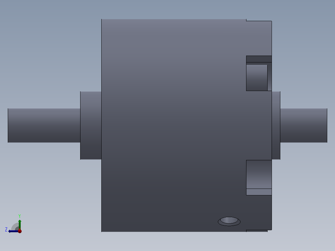 S26 旋转气缸右视图