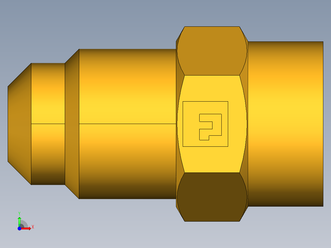 扩口式工业通用硬管接头Female Connector 46F-5-2前视图