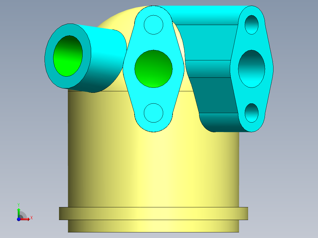 定制连接件前视图