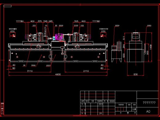 Q304-柴油机齿轮室盖钻镗专机总体及夹具设计缩略图