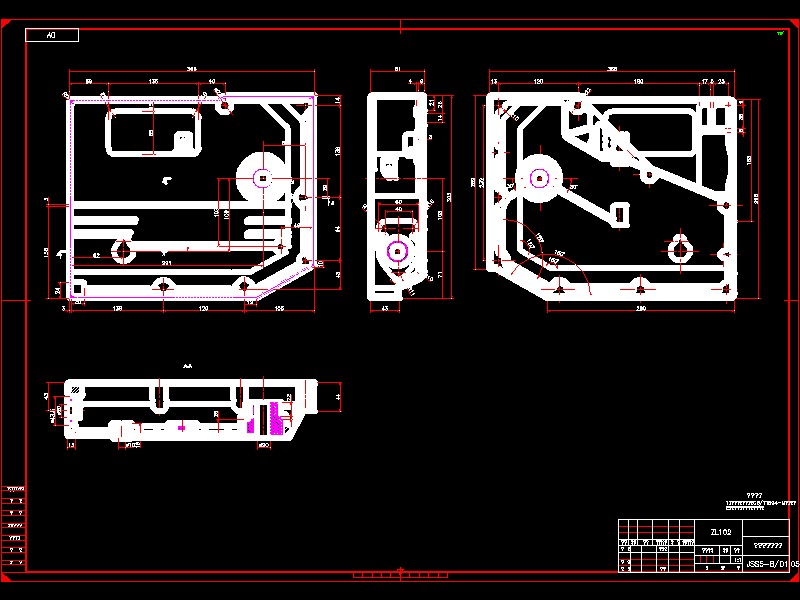 Q304-柴油机齿轮室盖钻镗专机总体及夹具设计