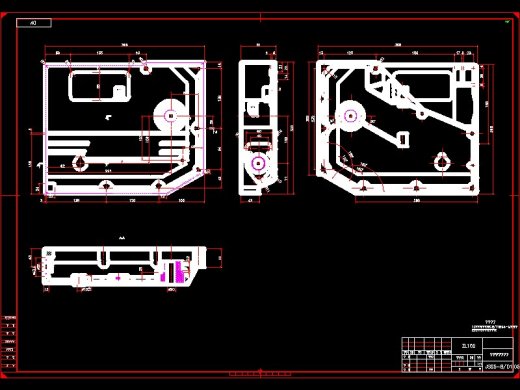 Q304-柴油机齿轮室盖钻镗专机总体及夹具设计缩略图