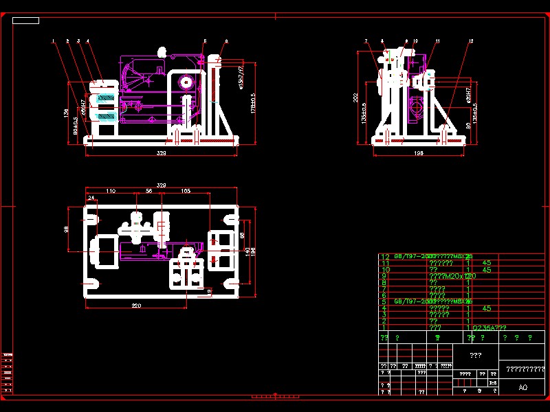 Q304-柴油机齿轮室盖钻镗专机总体及夹具设计