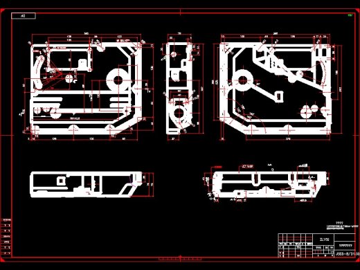 Q304-柴油机齿轮室盖钻镗专机总体及夹具设计缩略图