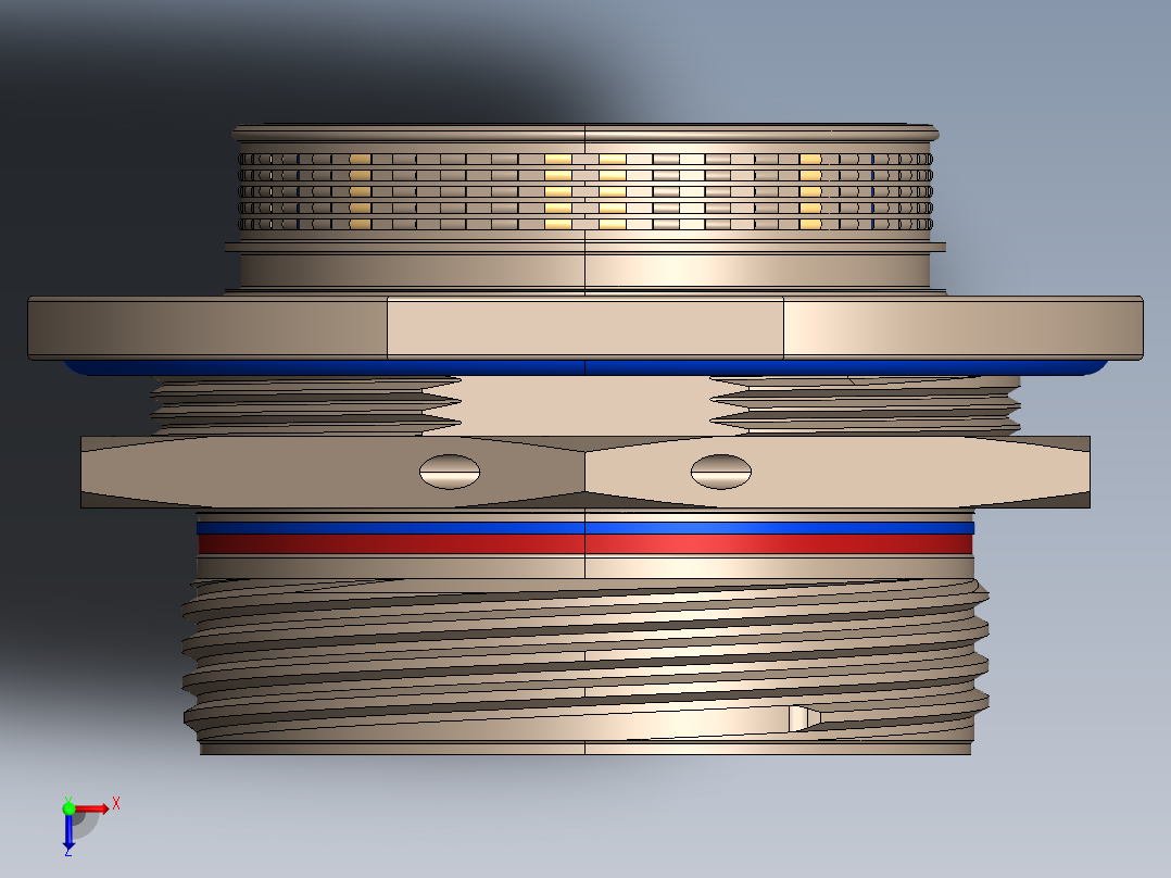 强力鼠标防松螺母俯视图