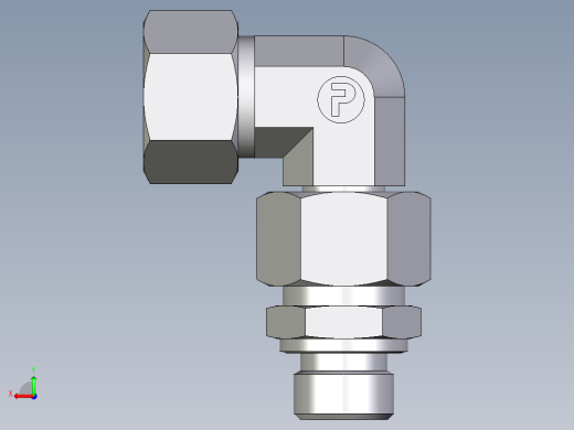 卡套式工业通用硬管接头EO_Assembled_adjustable_standpipe_elbow_EVW15LM71后视缩略图