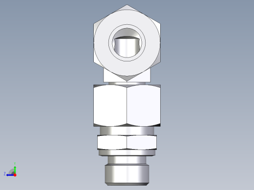 卡套式工业通用硬管接头EO_Assembled_adjustable_standpipe_elbow_EVW15LM71右视缩略图