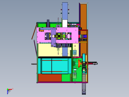 碳粉罐开盒装盒封胶带设备俯视缩略图