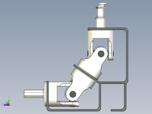 universal-joint 万向节结构3D图纸 INVENTOR设计右视缩略图