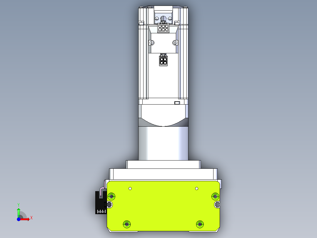 东锦齿条传动DH136G-S350-BU-减速机+P400W前视图