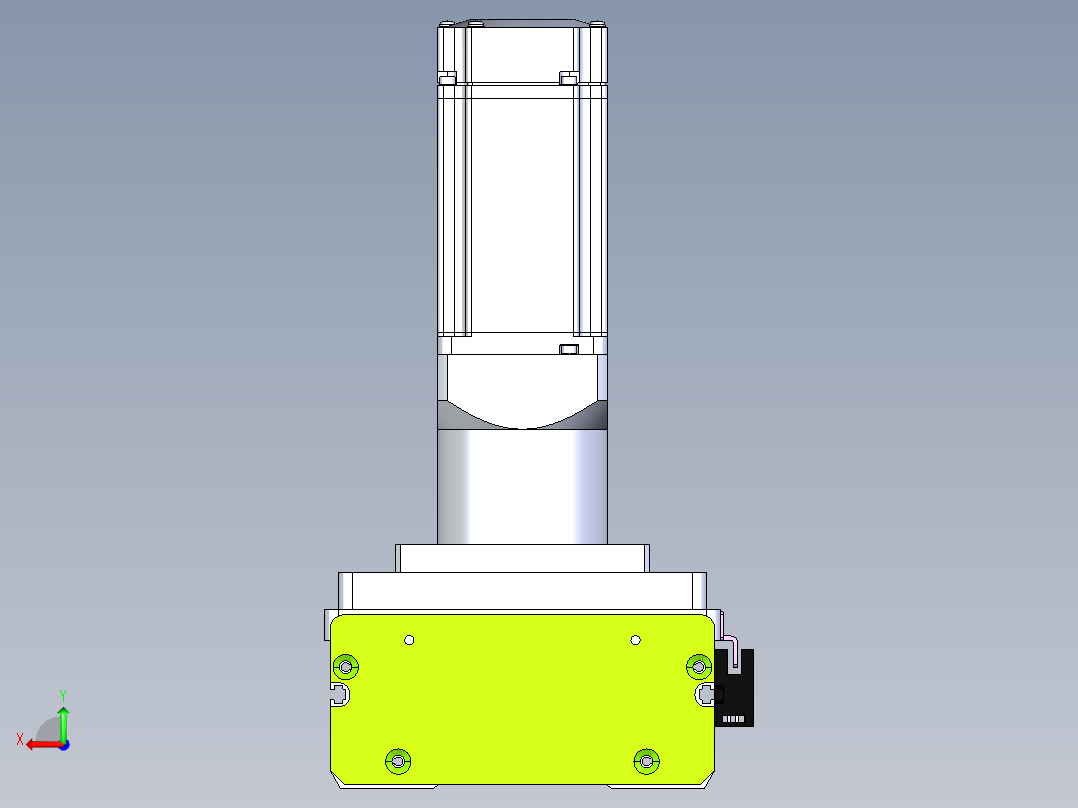 东锦齿条传动DH136G-S350-BU-减速机+P400W后视图