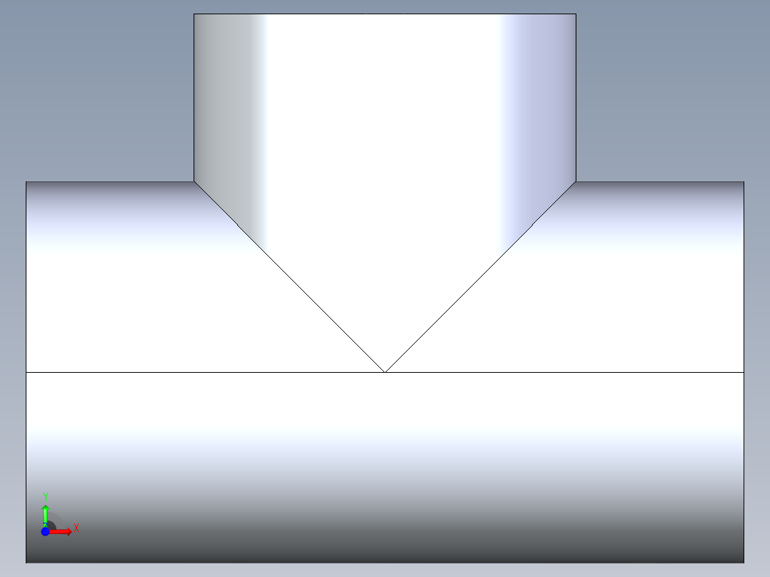 CPVC管件01-Sch80_Tee_SxSxS_9801-025_2.5in前视图