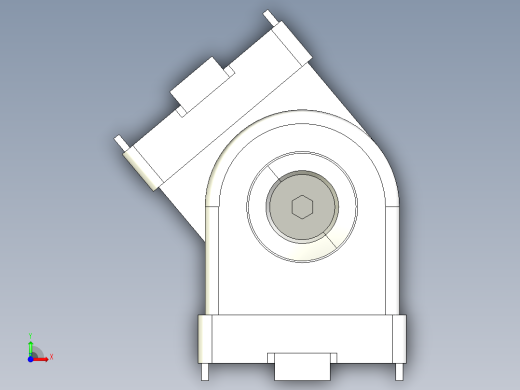 型材-BR 30X30 PIVOT JOINT KJN502683前视缩略图