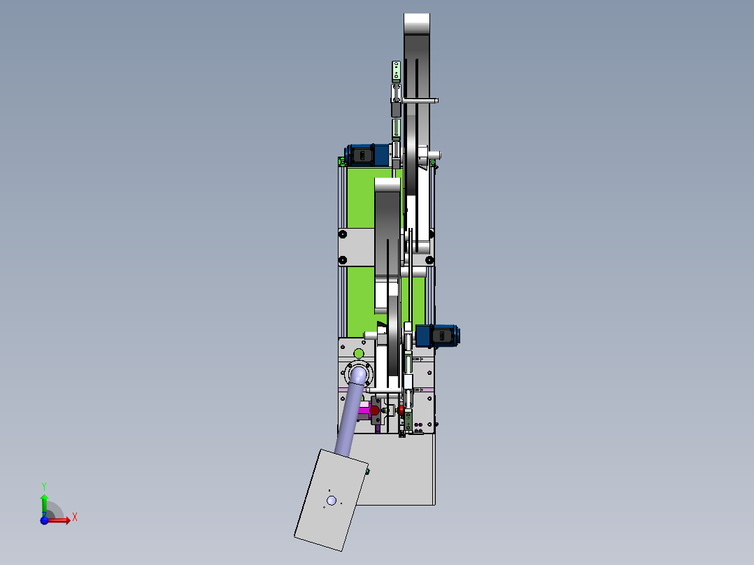 自动四联裁切机前视图