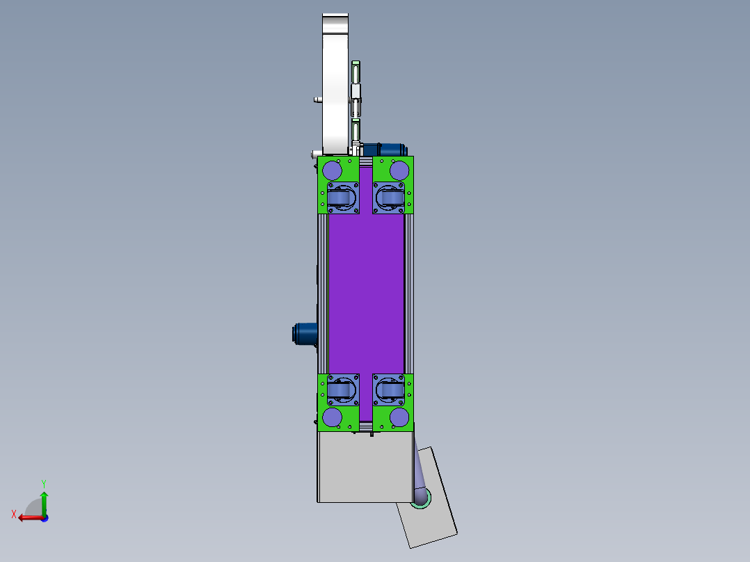 自动四联裁切机后视图