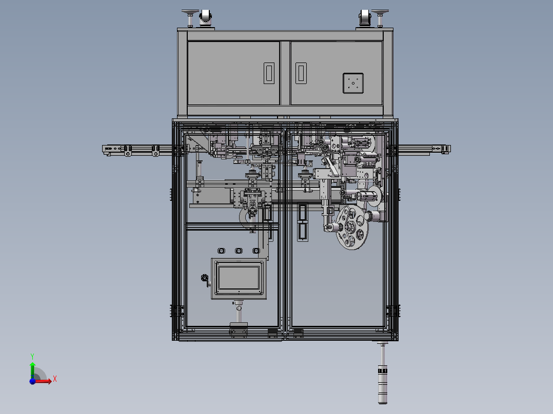 自动贴E型胶纸机sw18前视图