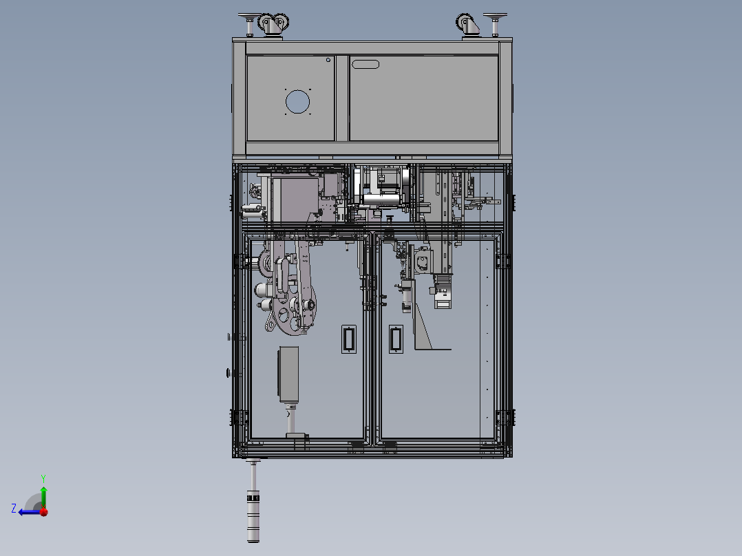 自动贴E型胶纸机sw18右视图