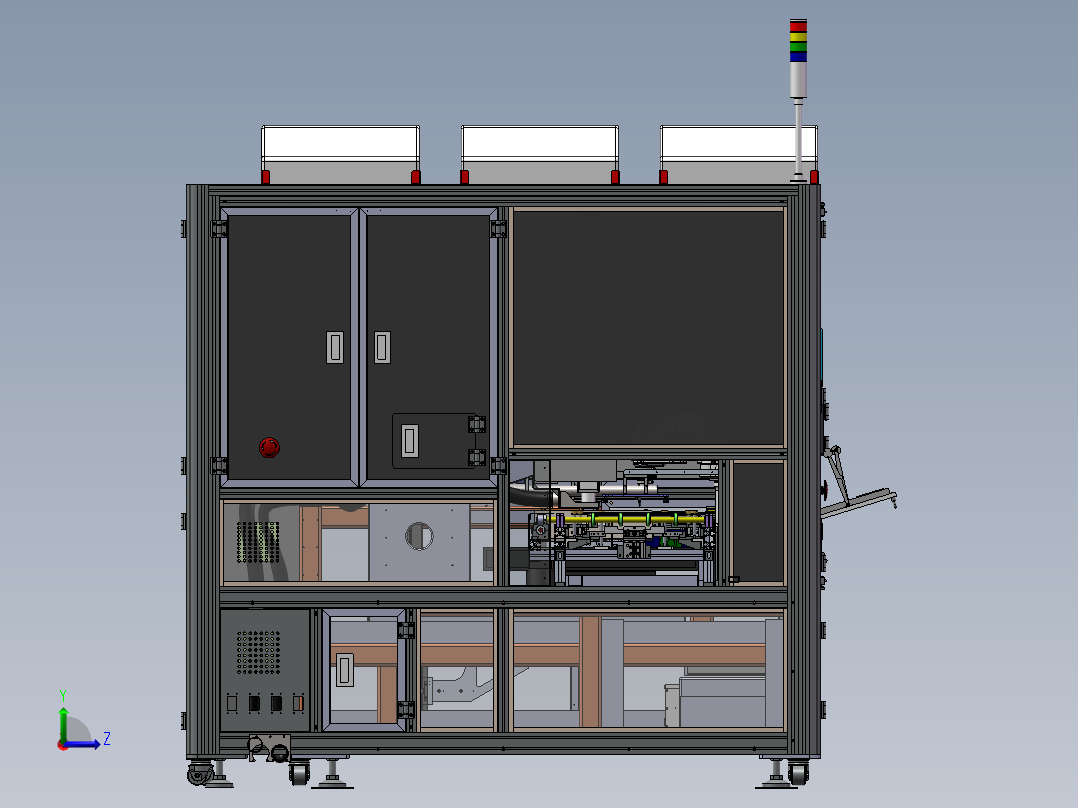 显示屏玻璃激光切割机sw18可编辑左视图