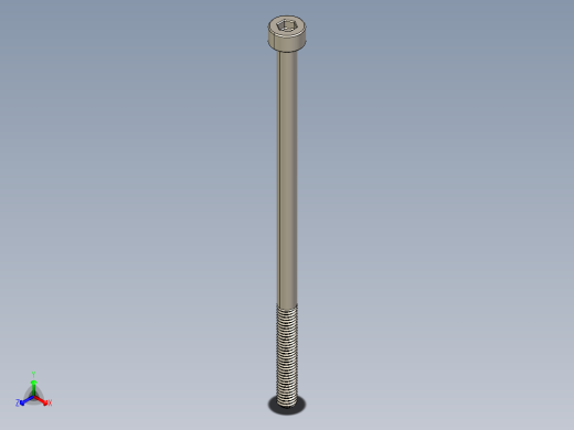 Screw_DIN_912_M3x65_A2.STEP公制内六角螺钉