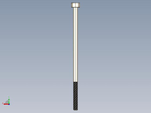 Screw_DIN_912_M3x65_A2.STEP公制内六角螺钉后视缩略图