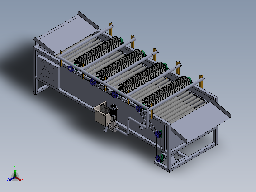 果蔬清洗机设计--1617367--1000正等轴测图