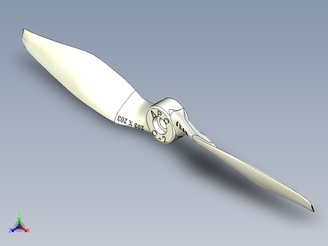 螺旋桨(51)正等轴测图