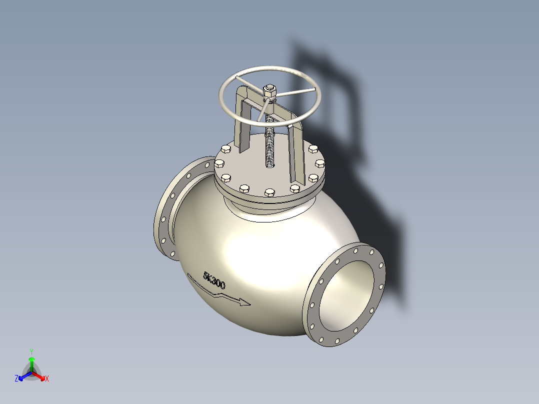 铸铁 铸钢截止阀 截止止回阀-JIS5K-300