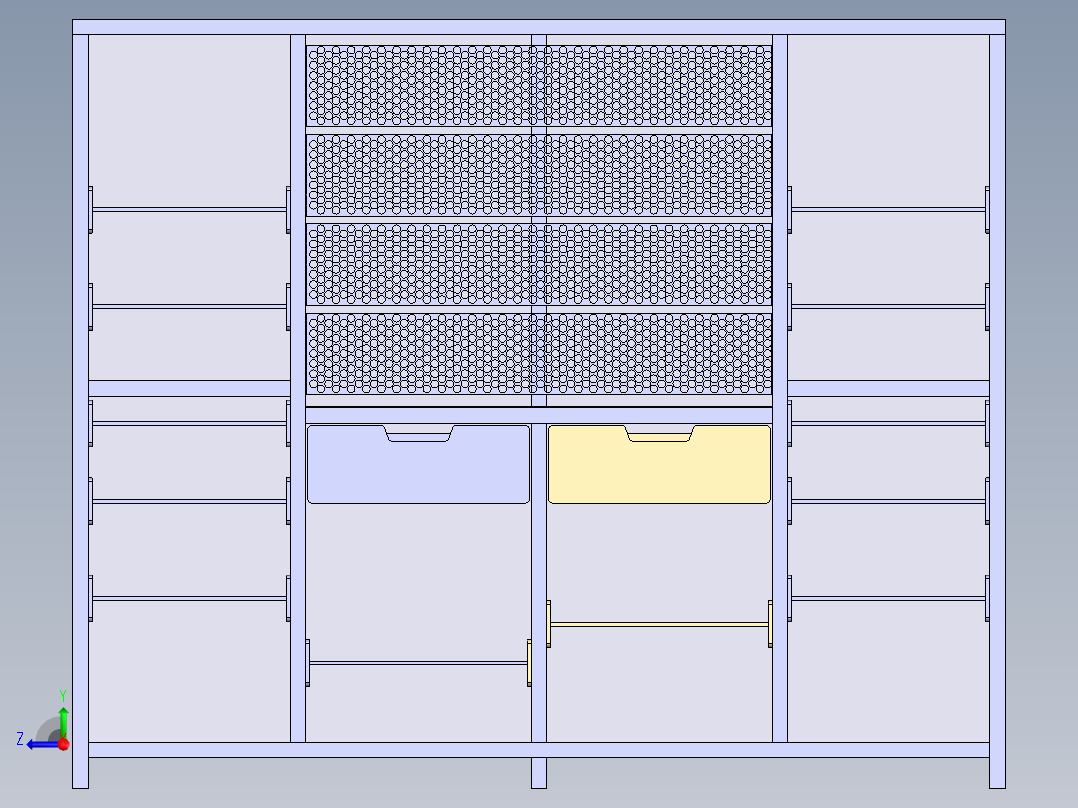 货架、工具架右视图