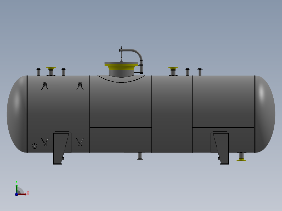 压力容积、储罐前视图
